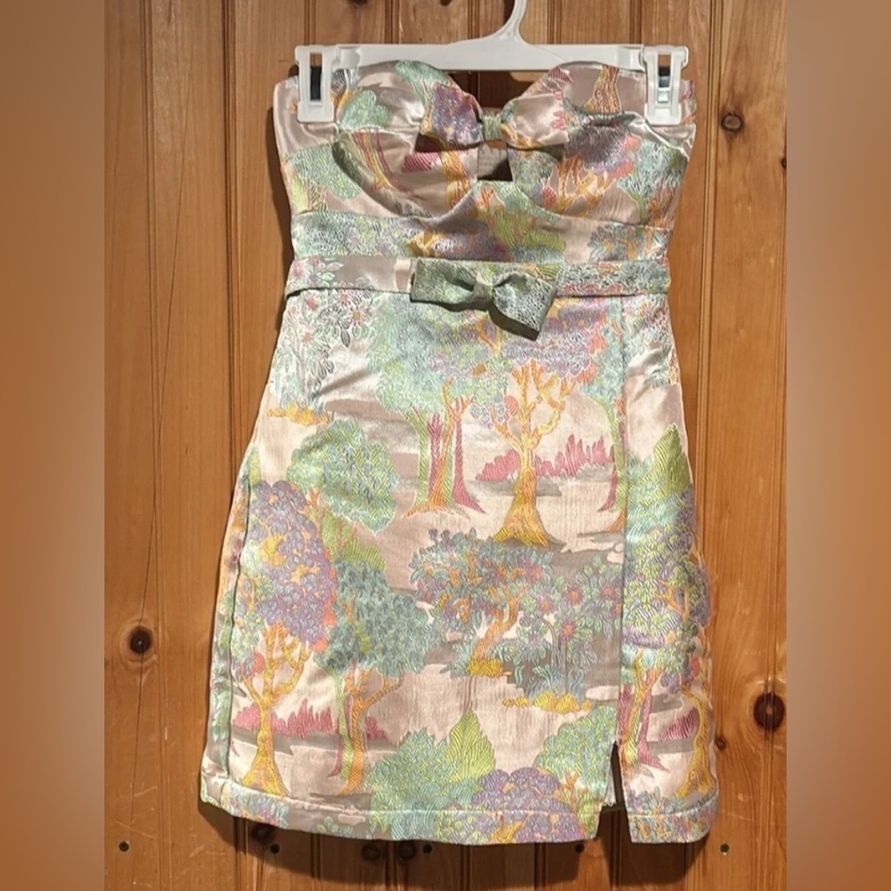 ANTHROPOLOGIE fairy mini strapless dress